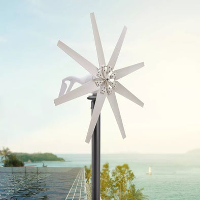 8 Blades Wind Turbine Generator – Eco - Friendly Power for Homes - Aroflit