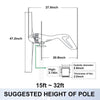 8 Blades Wind Turbine Generator – Eco - Friendly Power for Homes - Aroflit
