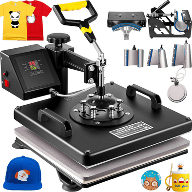 8 - in - 1 T-shirt Heat Press Transfer Machine for Mugs, Caps, and Plates - Aroflit