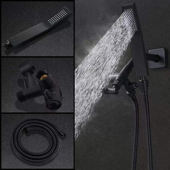 8 - Inch Rain Shower Head with Handheld Combo & Adjustable - Aroflit