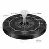 8 LED Solar Panel Powered Water Fountain - Aroflit