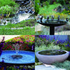 8 LED Solar Panel Powered Water Fountain - Aroflit