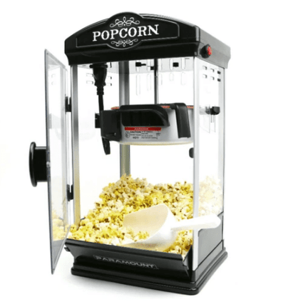 8 oz Tabletop Popcorn Maker with Rotating Kettle, Compact, Easy - to - Use - Aroflit
