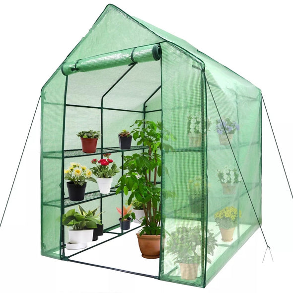 8 Shelves Walk - In Portable Greenhouse, Durable, Spacious, All - Weather - Aroflit
