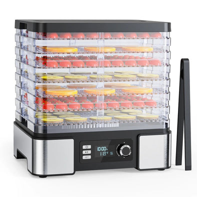 8 - Tray Food Dehydrator Machine with Adjustable Temperature - Aroflit