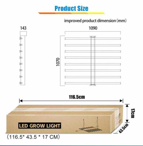800w Full Spectrum LED Grow Light - Aroflit