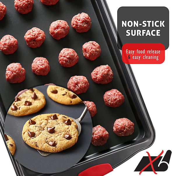 15-Piece Nonstick Ceramic Bakeware Set with Silicone Handles