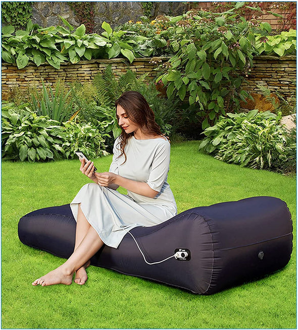 Automatic Inflatable Air Mattress for Indoor/Outdoor Use with Pump