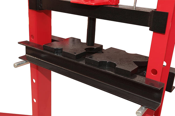 12 Ton Hydraulic Shop Press with Stamping Plates – Heavy Duty Steel