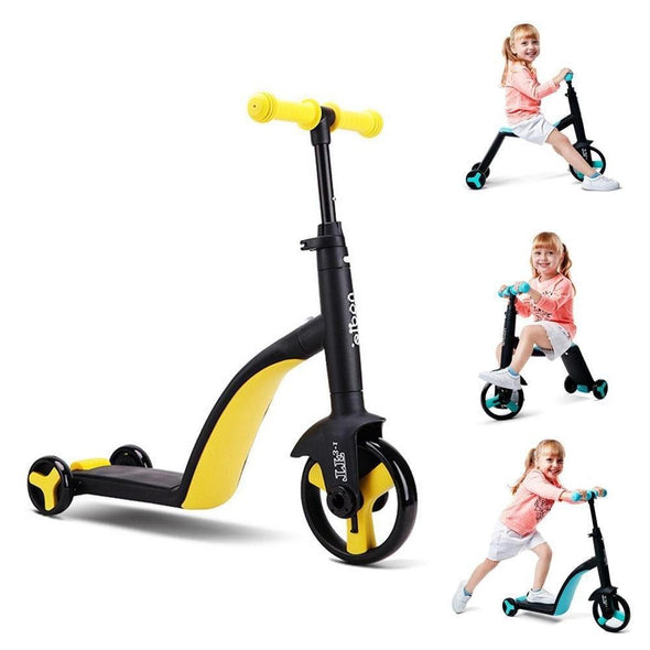 2 in 1 Height Adjustable Kids Tricycle Bike – Scooter & Trike Combo