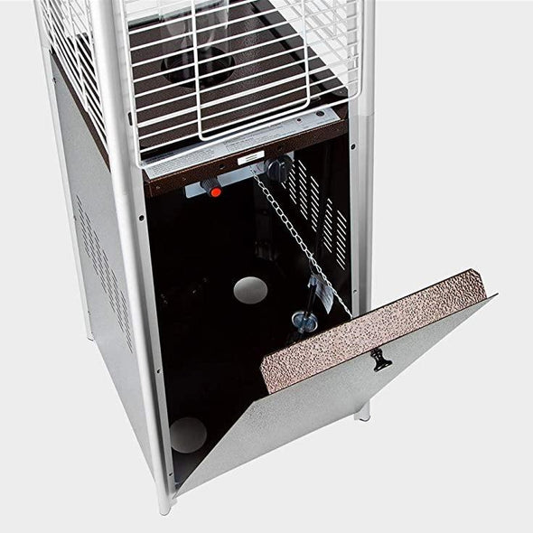 Lumix Outdoor Propane Patio Heater - Pyramid Gas Fire Pit & Heat Lamp
