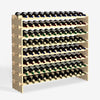96 - Bottle Stackable Modular Wine Rack, Durable, Easy to Assemble - Aroflit