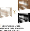 96 - Bottle Stackable Modular Wine Rack, Durable, Easy to Assemble - Aroflit
