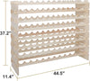 96 - Bottle Stackable Modular Wine Rack, Durable, Easy to Assemble - Aroflit