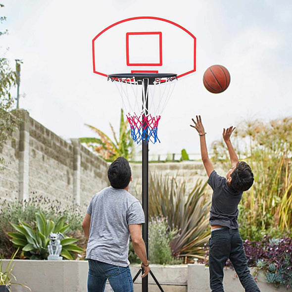 Adjustable Portable Basketball Hoop Stand and Net