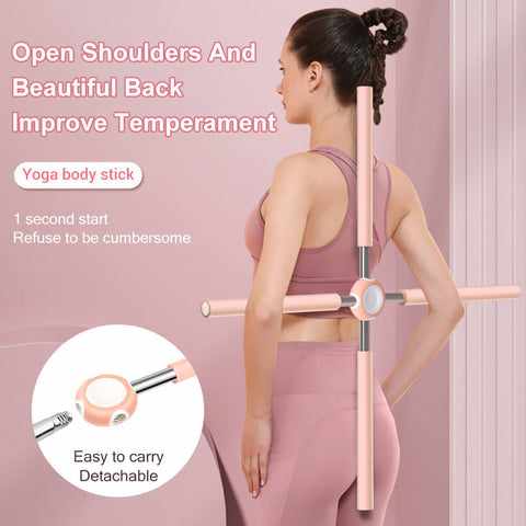 Adjustable Yoga Sticks Stretching Posture Corrector