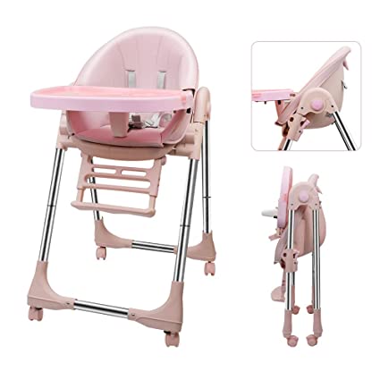 Adjustable and Foldable Baby High Chair