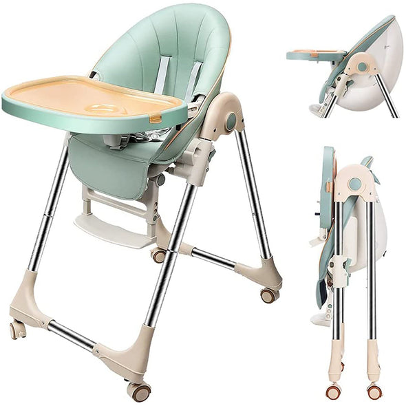 Adjustable and Foldable Baby High Chair