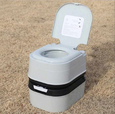 Adults Camping Travel Portable Commode Composting Toilet (24L)-Aroflit