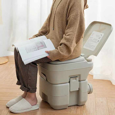 Adults Camping Travel Portable Commode Composting Toilet-Aroflit