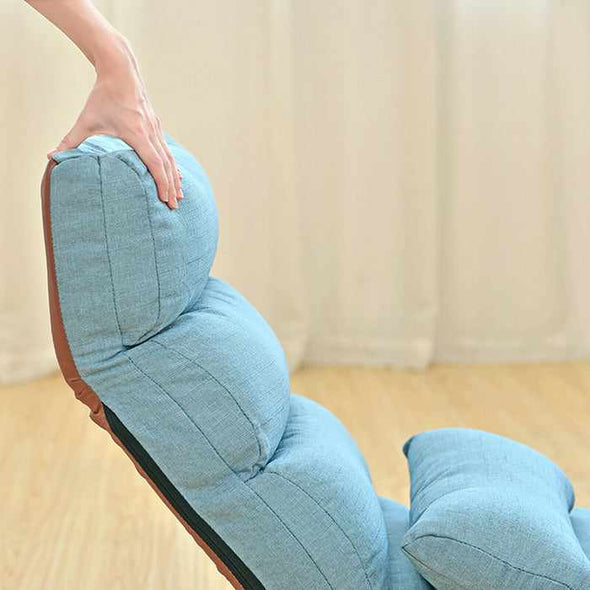 Adults Foldable Floor Lounge Chair With Back Support-Aroflit