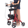 Adults Lightweight Rollator Four Wheeled Upright Walker Seat-Aroflit