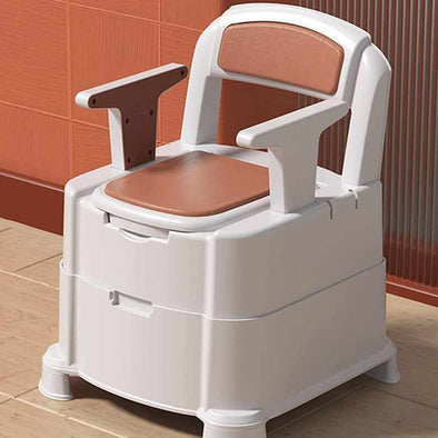 Adults Portable Bedside Toilet Commode Potty Chair-Aroflit