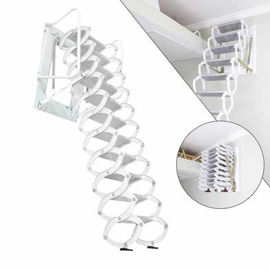 Aluminum Folding Pull Down Attic Ladder Stairs-Aroflit