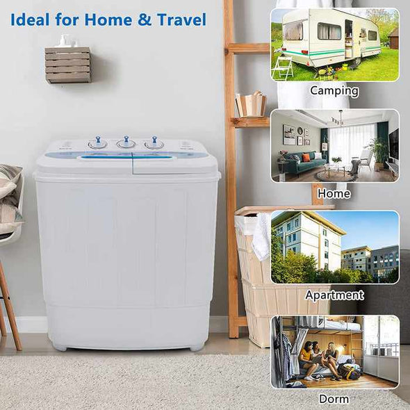 Apartment Small Portable Washing Machine & Spin Dryer-Aroflit