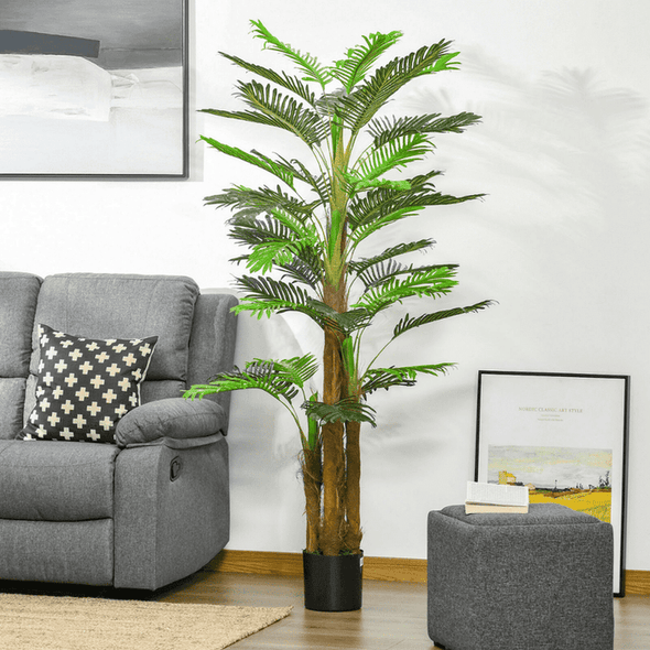 Artificial Outdoor Fake Faux Palm Tree Plants-Aroflit