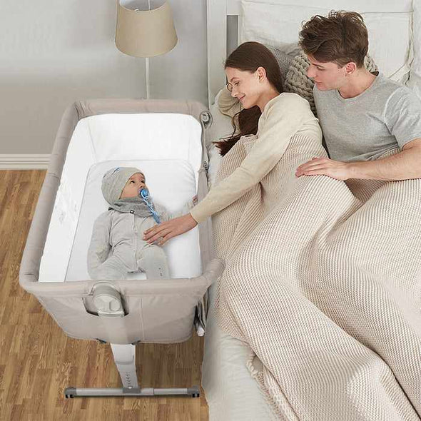Baby Bedside Rocking Bassinet Crib Playpen-Aroflit