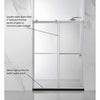 Bathroom Frameless Sliding Shower Glass Door-Aroflit