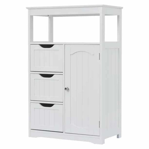 Bathroom Free Standing Floor Storage Cabinet-Aroflit