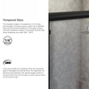 Bathroom Semi Frameless Sliding Shower Glass Door-Aroflit