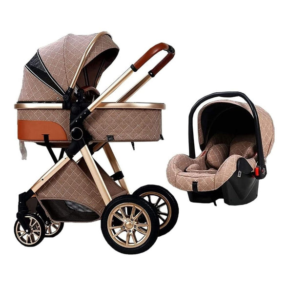 Luxury Baby Stroller – 3 In 1 Multi-Functional