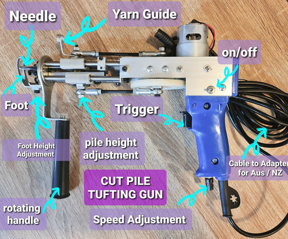 Beginners Rug Tufting Gun Kit-Aroflit