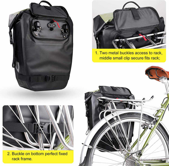 Bicycle Waterproof Pannier 20L Back seat Bag