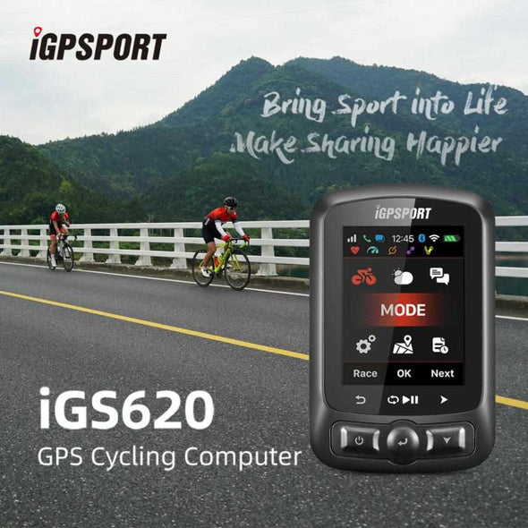 Bike Computer GPS With Wireless Speedometer- Waterproof Navigation / 2.2 inch – With Heart Rate Monitor