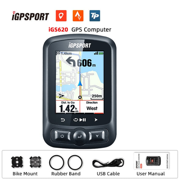 Bike Computer GPS With Wireless Speedometer- Waterproof Navigation / 2.2 inch – With Heart Rate Monitor