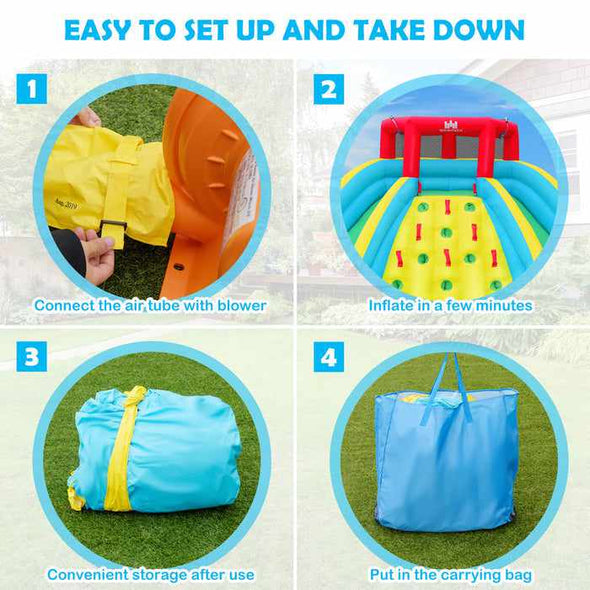 Blow-Up Waterslide Jumper Bounce House With Pool-Aroflit