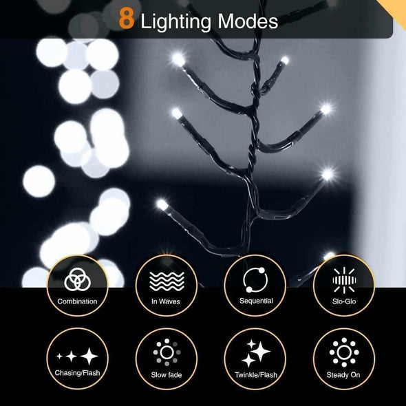 CLEDEN™ 480 LED Cluster Christmas Tree String Fairy Lights