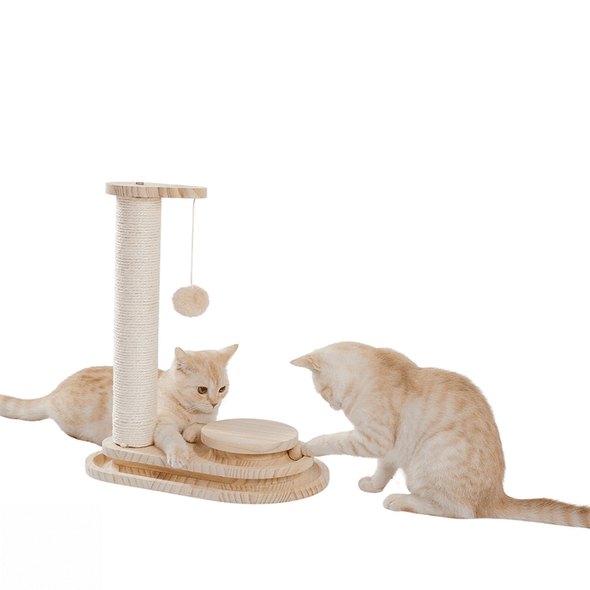 Cat Scratching Condo Tree Post Pole Toy-Aroflit
