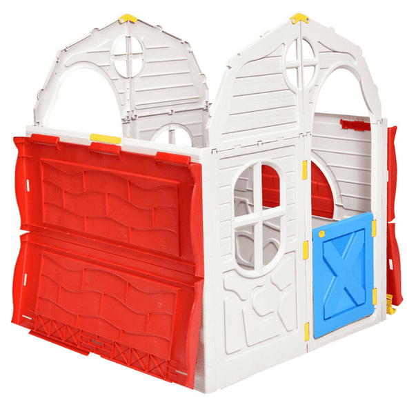 Children's Outdoor Backyard Plastic Toy Playhouse-Aroflit