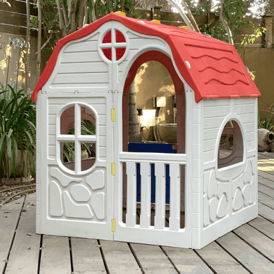 Children's Outdoor Backyard Plastic Toy Playhouse-Aroflit