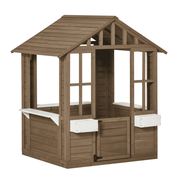 Children's Outdoor Backyard Wooden Toy Playhouse-Aroflit