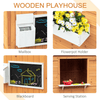 Children's Outdoor Backyard Wooden Toy Playhouse-Aroflit