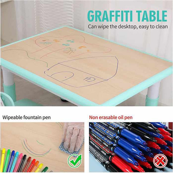 Children's Preschool Activity Table & Chairs Set-Aroflit