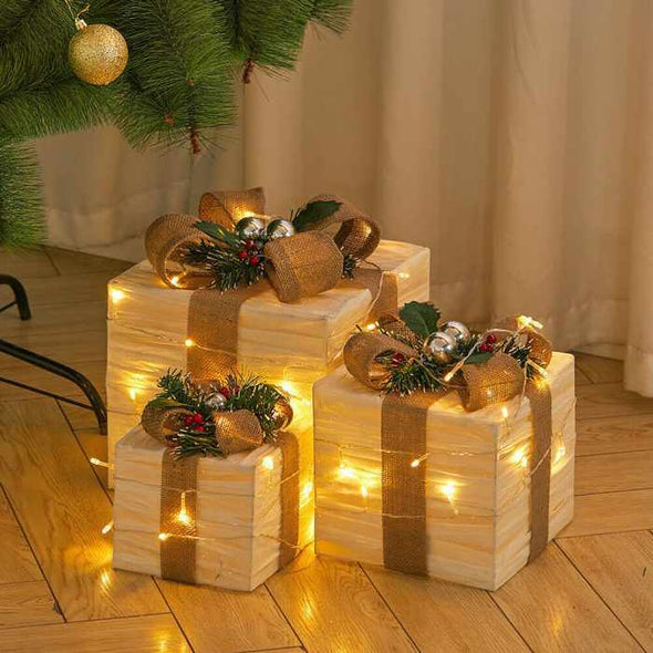 Christmas Tree Light Up Gift Boxes