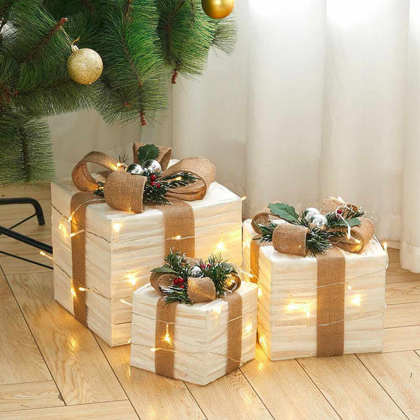 Christmas Tree Light Up Gift Boxes