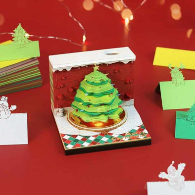 Christmas Tree Memo Pad (With Light)